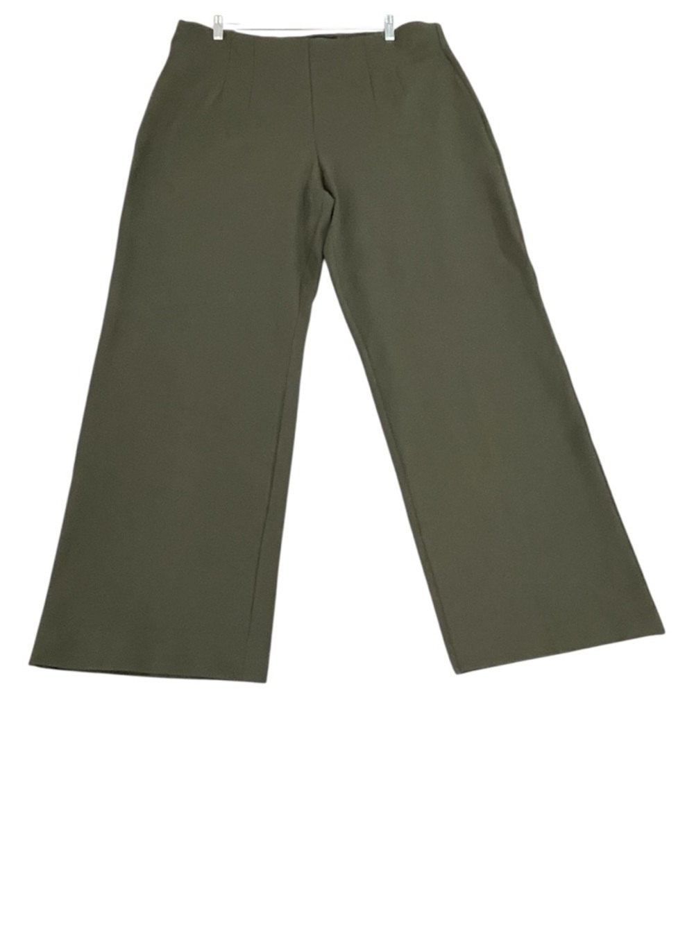 Banana Republic Women’s Size XXL High Rise Wide Leg Pants Olive Green - Picture 2 of 13